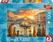 Puzzle 1000 Psy w Wenecji / Włochy