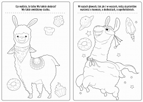 Lamy i alpaki - Bajkowo i kolorowo z naklejkami