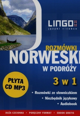 Norweski w podróży Rozmówki 3 w 1 + CD - Krepsztul Izabela