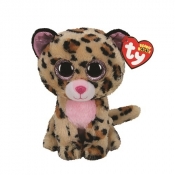 Beanie Boos - Livvie - różowy leopard, 24 cm (36490)