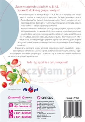 Zdrowie masz we krwi! Jak żyć w zgodzie z grupą krwi - Augustyniak-Madejska Dorota