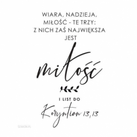 Podstawka korkowa - Wiara nadzieja miłość... - Opracowanie zbiorowe