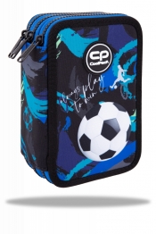 Coolpack, Piórnik potrójny z wyposażeniem Jumper 3 - Football Navy (F067967)