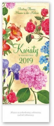 Kalendarz 2019 Trójdzielny wiel. Kwiaty w... TW3