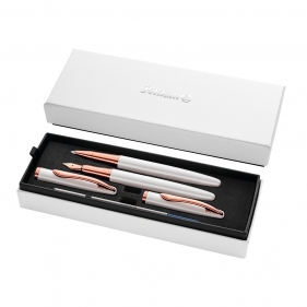 Zestaw Pelikan Jazz Noble Elegance Pearl: Pióro Wieczne + Pióro Kulkowe