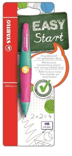 Ołówek Stabilo Easyergo 1,4 Start dla leworęcznych turkusowo-różowy