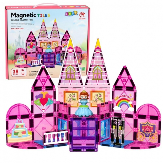 <img src='https://webimage.pl/pics/909/9/d5907990209909.jpg' style='height:440px' /> Klocki magnetyczne konstrukcyjne Zamek księżniczki