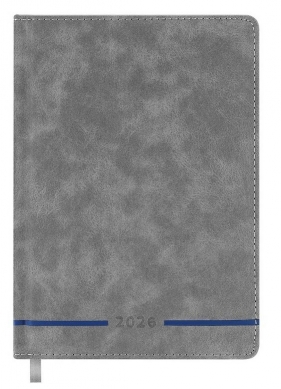 Kalendarz książkowy 2026 A5 szary EASY