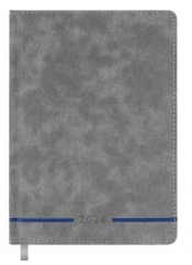 Kalendarz książkowy 2026 A5 szary EASY