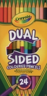 Dwustronne kredki ołówkowe Crayola 24 kolory 12 sztuk