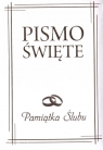  Pismo Święte w etui białe Pamiątka Ślubu