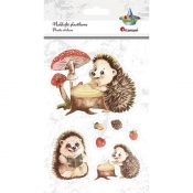 Naklejki foliowe jeże 7szt