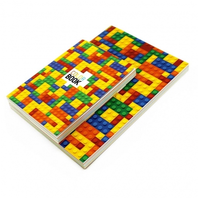 Notatnik ozdobny A6/115K, gładki, lego - Color book