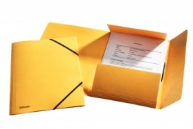 Teczka kartonowa na gumkę Esselte A4 kolor: żółty (26591)