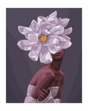 Malowanie po numerach - W ramionach kwiatów 40x50
