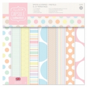 Zestaw papierów 20,3X20,3 CM PAPERMANIA CAPSULE SPOTS & STRI
