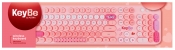 Klawiatura bezprzewodowa Keybe - Lovely Pink