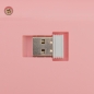 Klawiatura bezprzewodowa Keybe - Lovely Pink