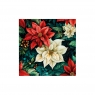  Serwetki 33X33Cm Poinsettia On Black 20 szt