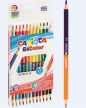 Kredki ołówkowe trójkątne CARIOCA BiColor 12