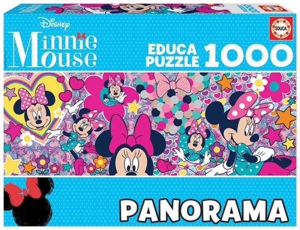 Puzzle 1000 elementów Myszka Minnie Panorama (17991)