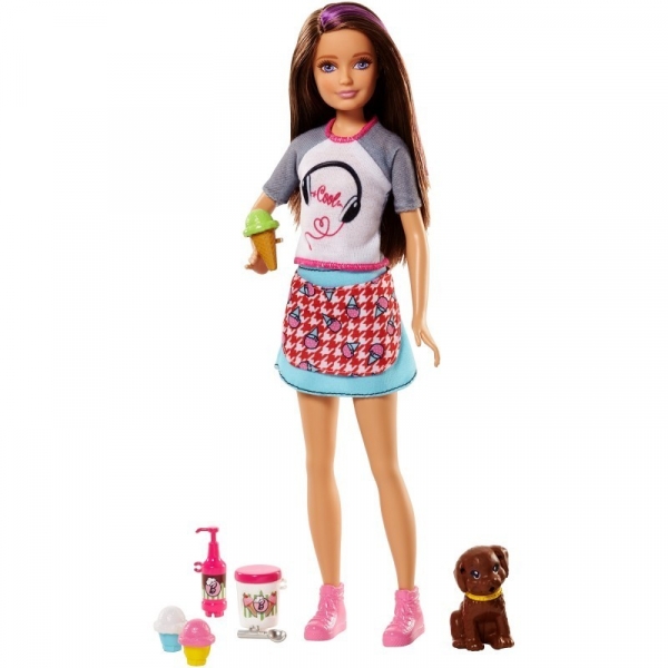 Barbie Lalka Siostra Skipper i zwierzątko (FHP61/FPH62)