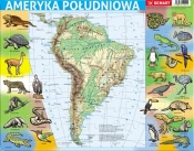 Puzzle ramkowe 72: Ameryka Południowa - mapa fizyczna