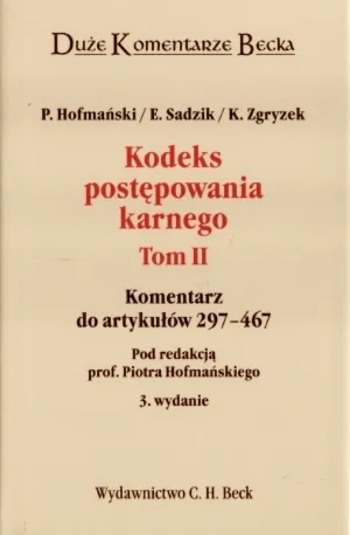 Kodeks postępowania karnego tom 2