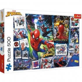 Puzzle 500: Plakaty z superbohaterem (37391)