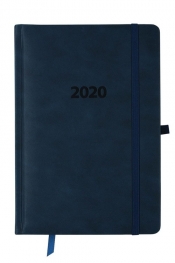 Kalendarz 2020 A5 książkowy dzienny Lux granatowy (KK-A5D L)