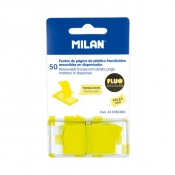 Zakładki indeksujące przezroczyste Milan Fluo żółte