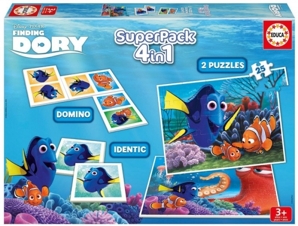 Superpack Finding Dory Zestaw Puzzle, Memo, Domino (16691)
