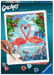 Malowanka CreArt Zakochane flamingi (28991)