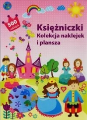 Księżniczki Kolekcja naklejek i plansza 500 naklejek