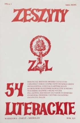 Zeszyty literackie 54 2/1996 - praca zbiorowa