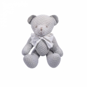 Maskotka Miś Edgar 38 cm z kokardą (13308)