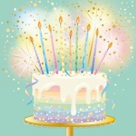 Karnet Urodziny - Classy Cake