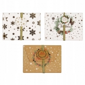 Pudełka na karty podarunkowe, marry christmas, 3 szt.
