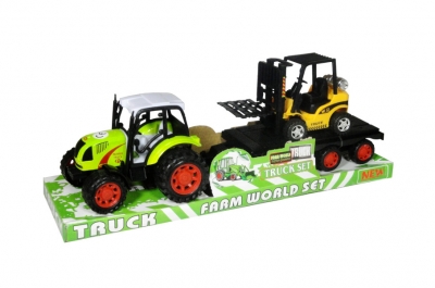 Traktor z przyczepą