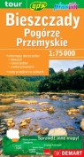 Bieszczady i Pogórze Przemyskie mapa turystyczna plastik