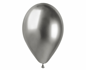 Balony shiny srebrne 33cm 5szt