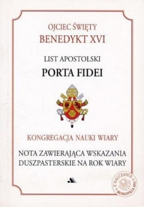 List apostolski Porta Fidei - Benedykt XVI
