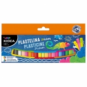 Plastelina Kidea, 24 kolory - neon (DRF-068913)