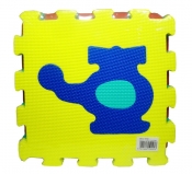 Puzzle podłogowe 6 el. pojazdy