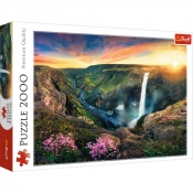 Puzzle 2000: Wodospad Haifoss, Islandia (27091)