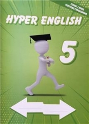 HYPER ENGLISH klasa 5 - ćwiczenie edukacyjne z naklejkami Zeszyt idealny do zdalnego nauczania - Praca zbiorowa