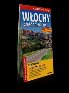 Włochy Część północna mapa samochodowa