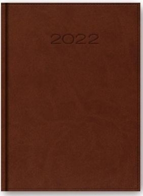 Kalendarz 2022 Dzienny A5 Vivella Brązowy 21DR-01