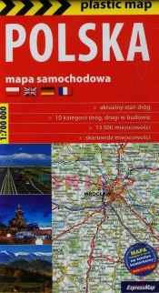 Polska mapa samochodowa 1:700 000 - <br />