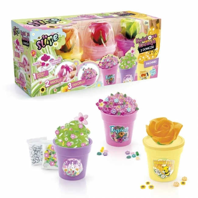 Slime Kwiatowe Kreacje - 3 doniczki